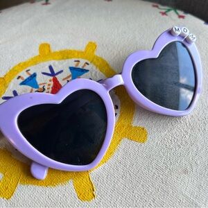 ⭐️ Heart-Shaped Purple Sunglasses